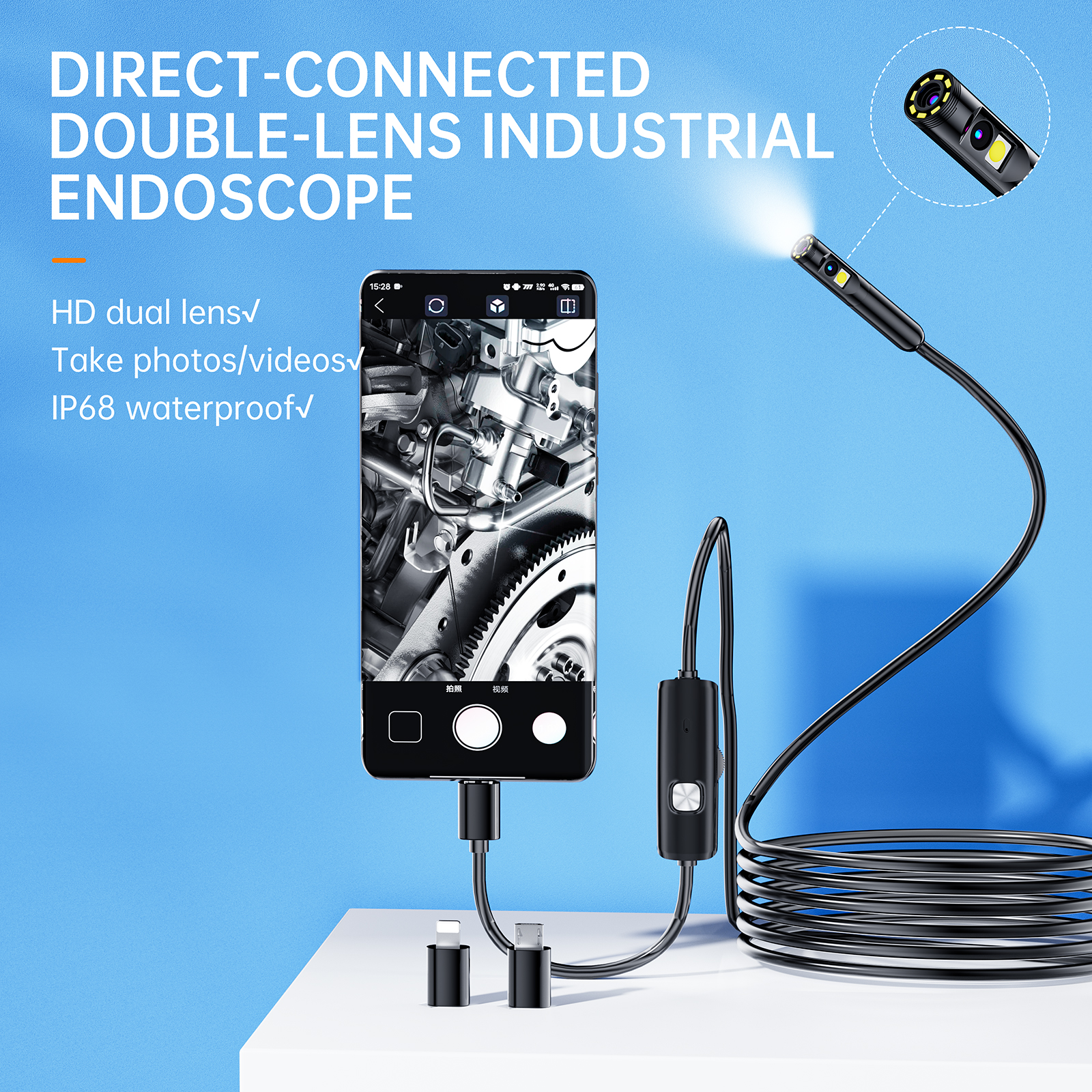 Usb Microscope Digital - 3in1 2MP 8MM 1080P USB for