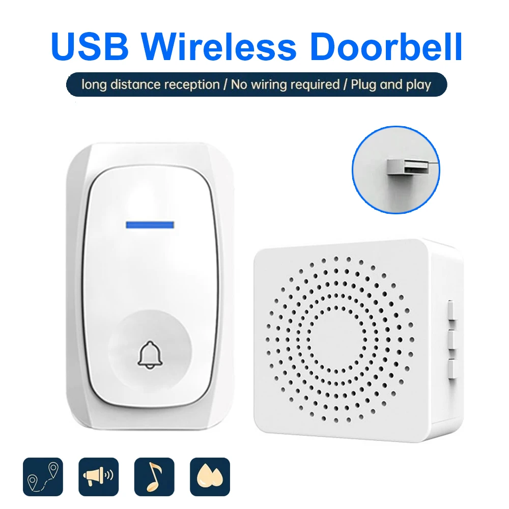 Electronics Gadgets For Home - USB Wireless Doorbell Smart Welcome Door