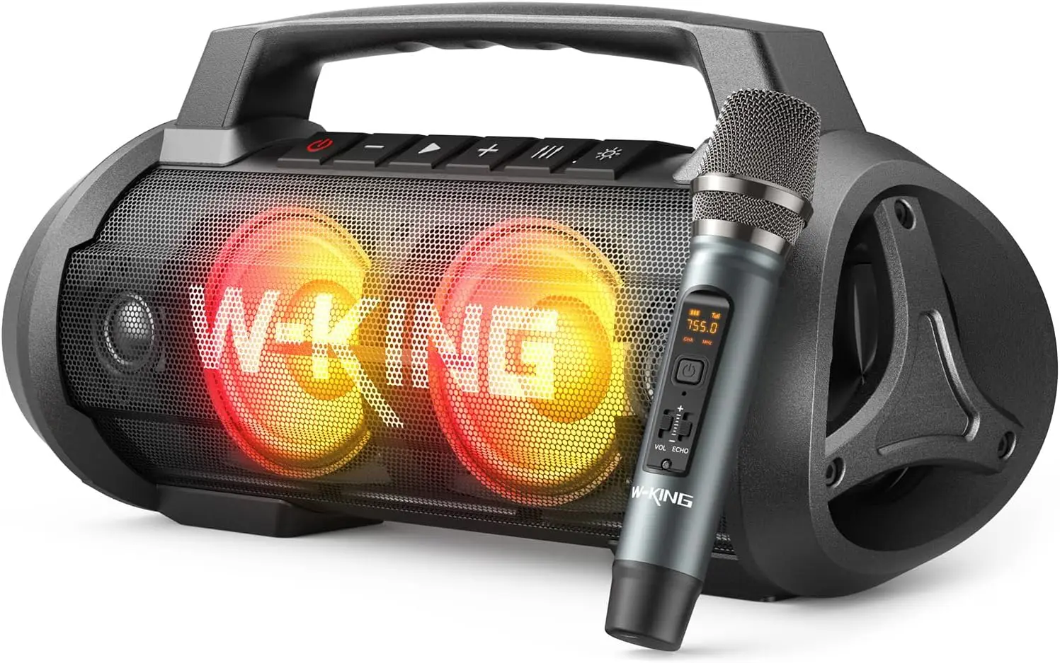 Bluetooth Speaker Waterproof - Portable Bluetooth Speaker with Wireless Microphone,