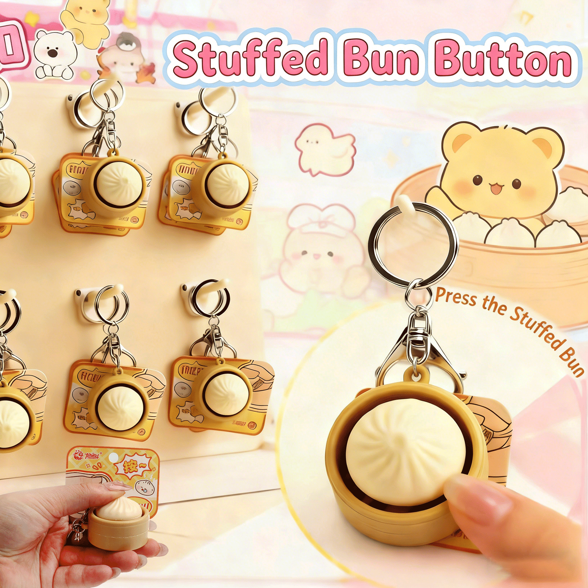 Mini Squishy Dumplings Button  - Electronics Latest Gadgets recensione e prezzo