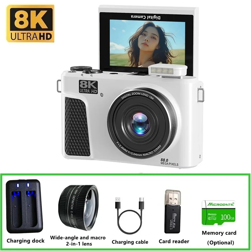 WD300 8K Digital Camera 88MP v - Electronics Gadgets For Home recensione e prezzo