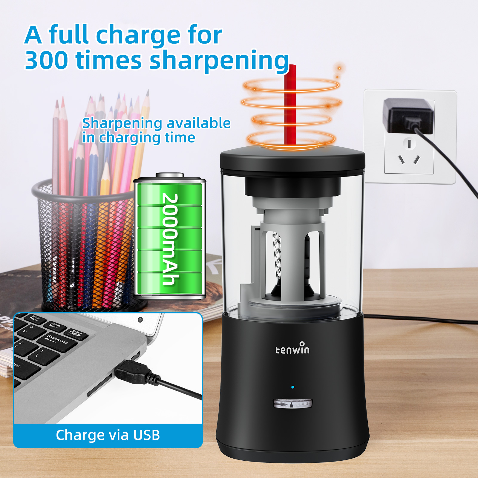 Electric Automatic Pencil Shar - Electronics Gadgets For Home recensione e prezzo
