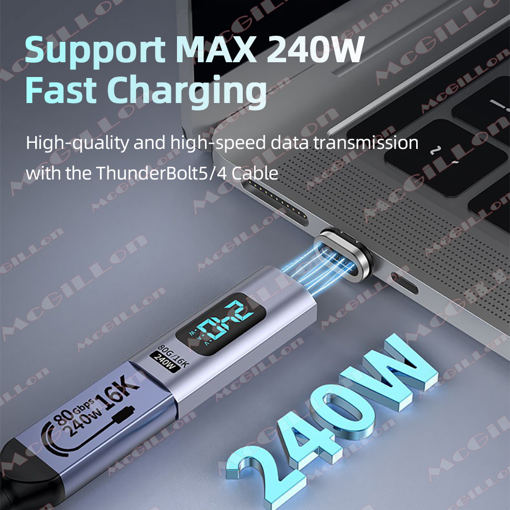 USB4.0 240W 80Gbps Thunderbolt - Magnetic Charging Cable recensione e prezzo
