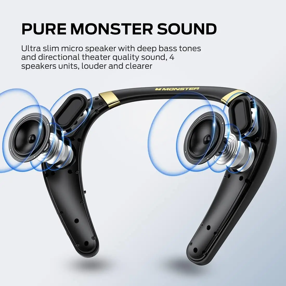 New Monster Boomerang Neck Ban - Bluetooth Speaker Waterproof recensione e prezzo
