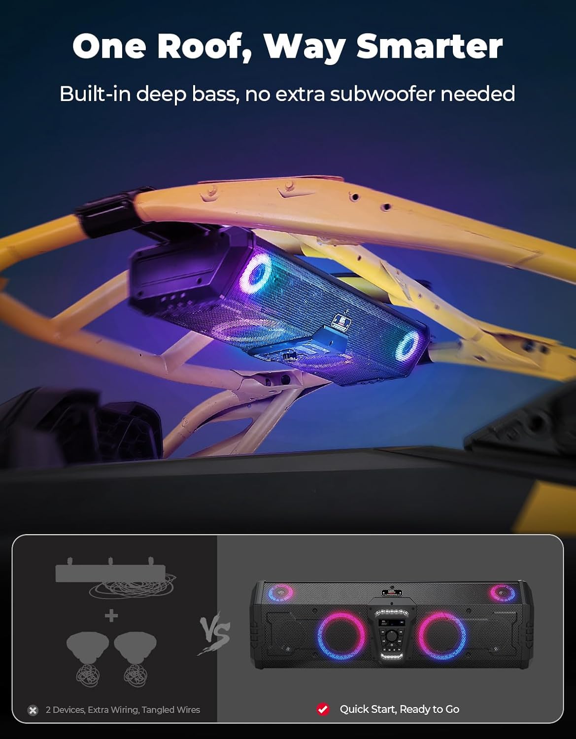 KEMIMOTO UTV 800w Deep Bass Bl - Bluetooth Speaker Waterproof recensione e prezzo