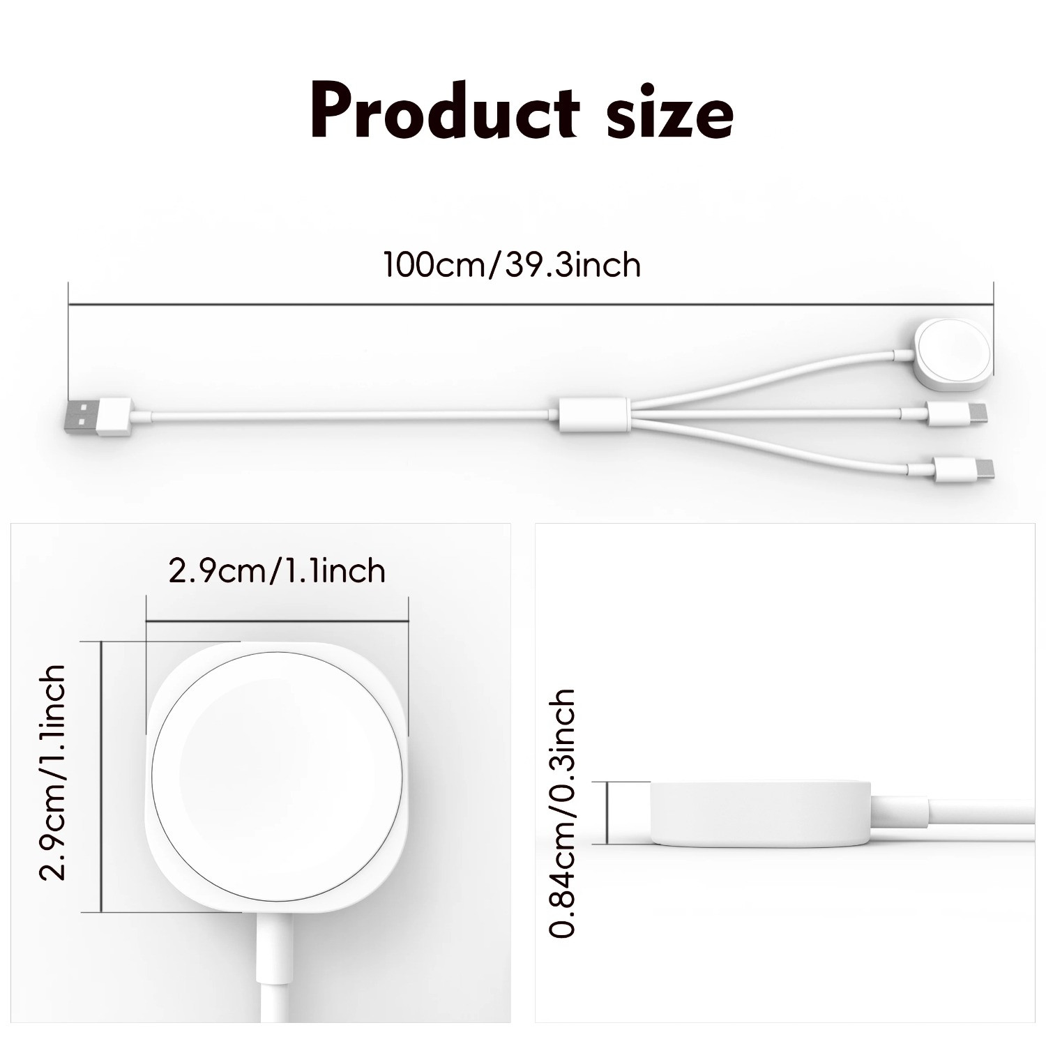 3 in 1  Magnetic Watch Charger - Magnetic Charging Cable recensione e prezzo