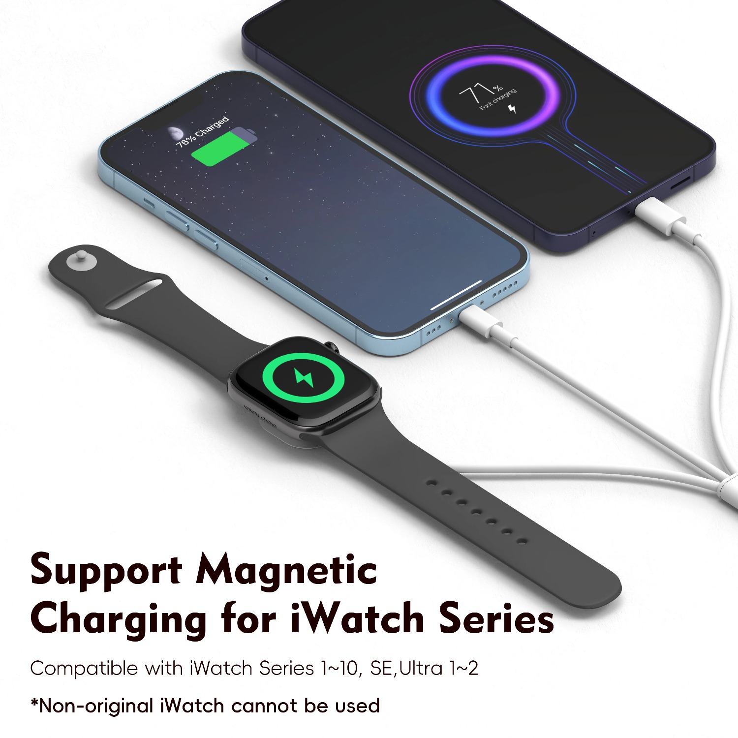 3 in 1  Magnetic Watch Charger - Magnetic Charging Cable recensione e prezzo