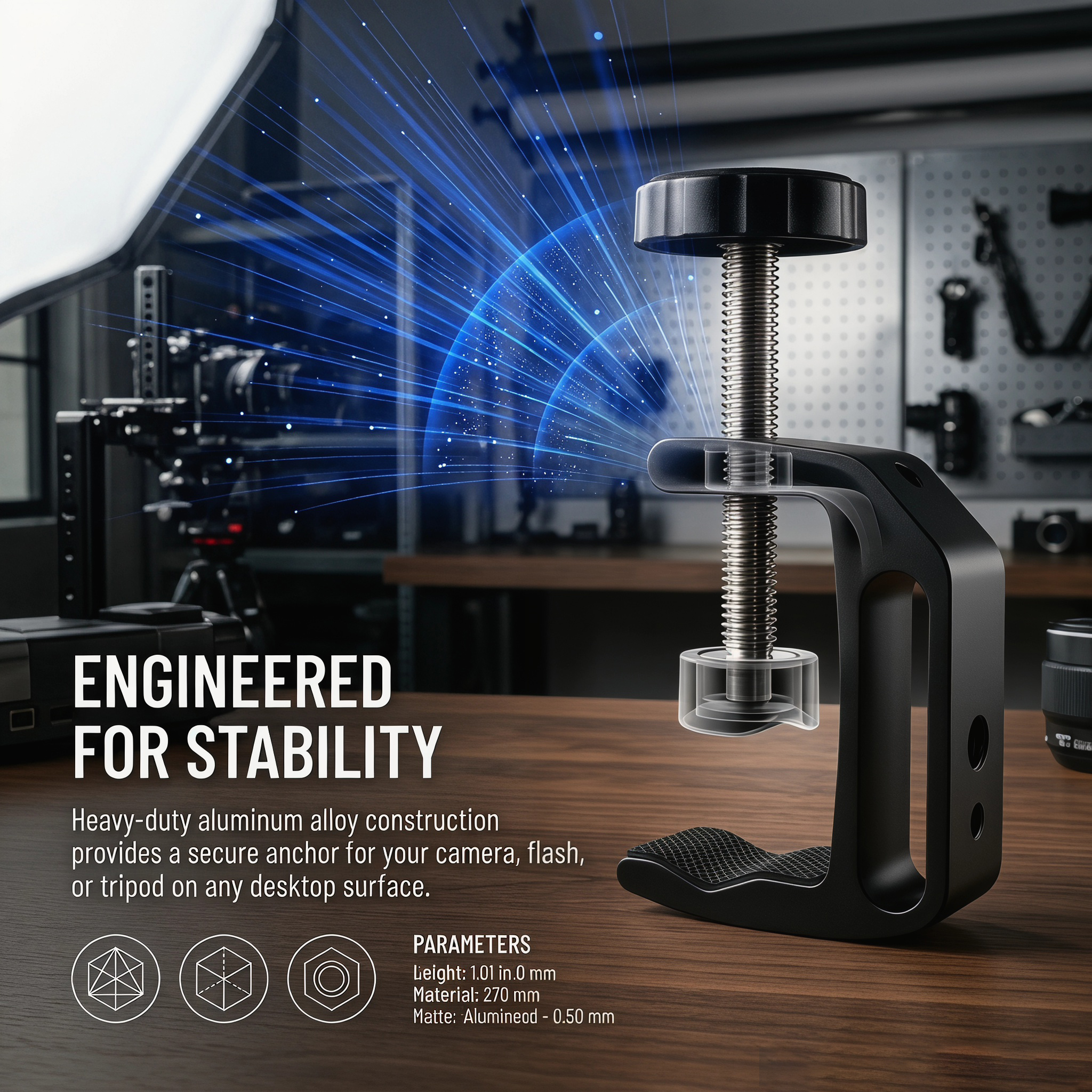 Large Aluminum Alloy C-Clamp Q - Gadget Q recensione e prezzo