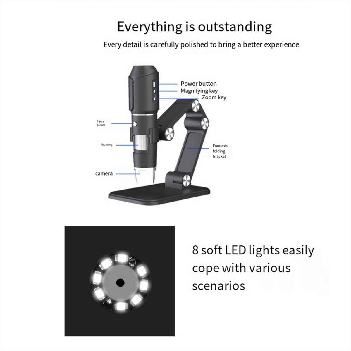 A06K Wireless Microscope,WiFi  - Usb Microscope Digital recensione e prezzo