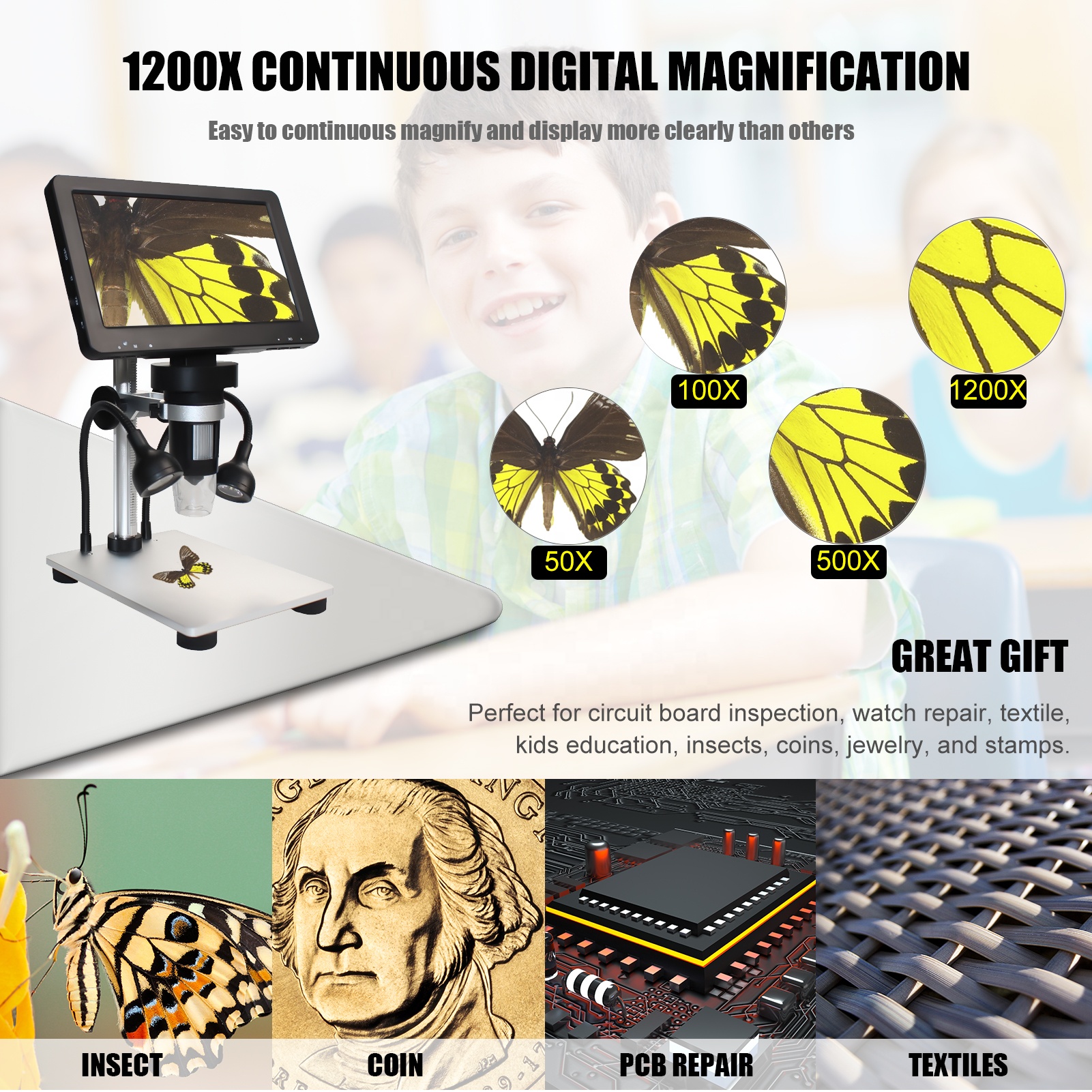 Digital USB Microscope 1600X M - Usb Microscope Digital recensione e prezzo