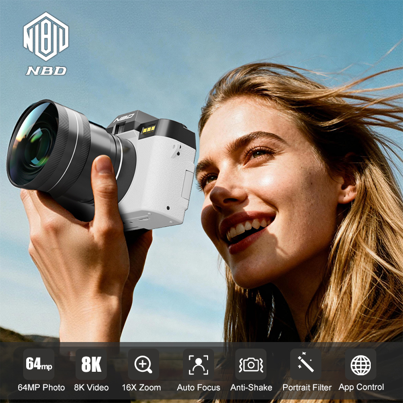 NBD 8K Vlog Camera 64MP Digita - Electronics Gadgets For Home recensione e prezzo