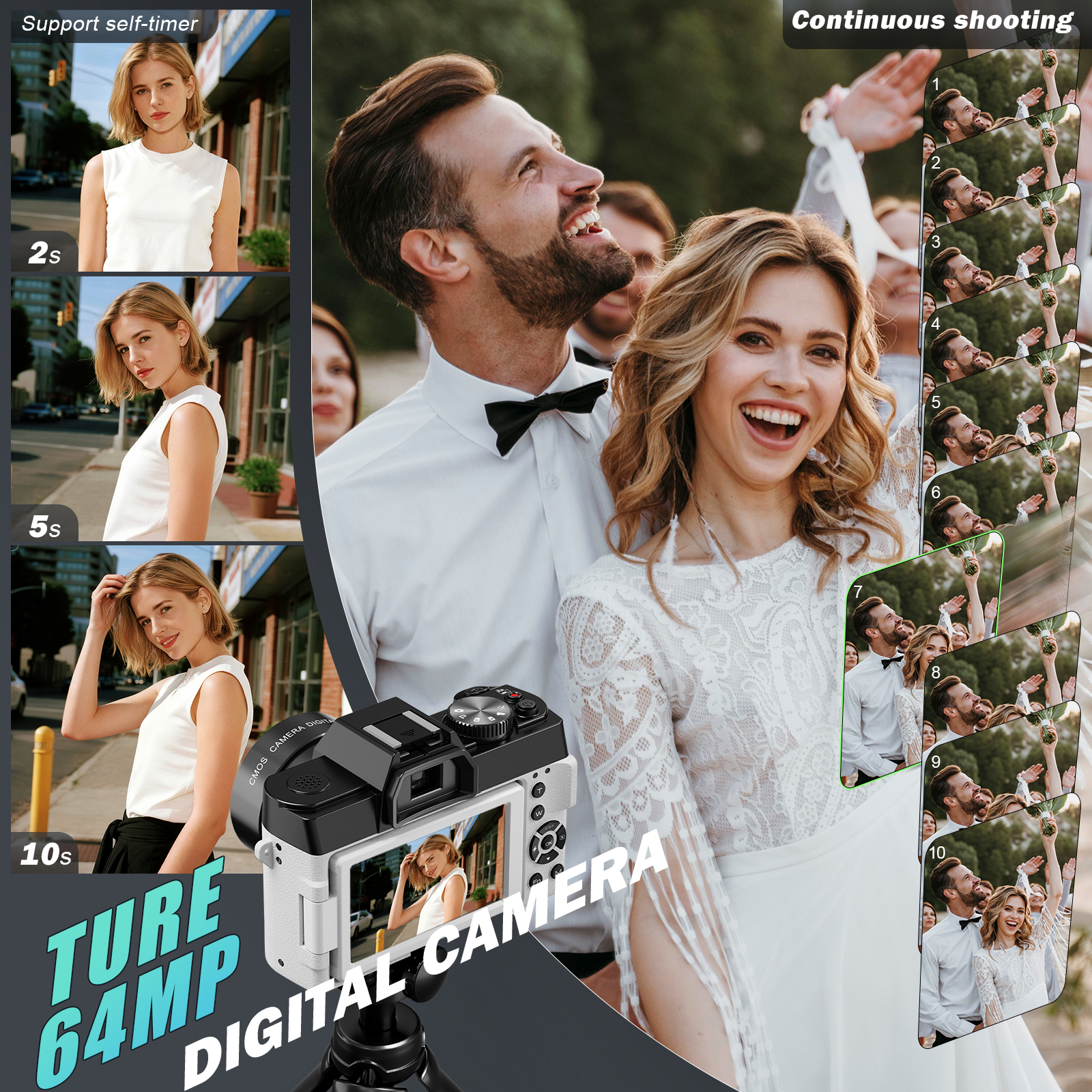 NBD 8K Vlog Camera 64MP Digita - Electronics Gadgets For Home recensione e prezzo