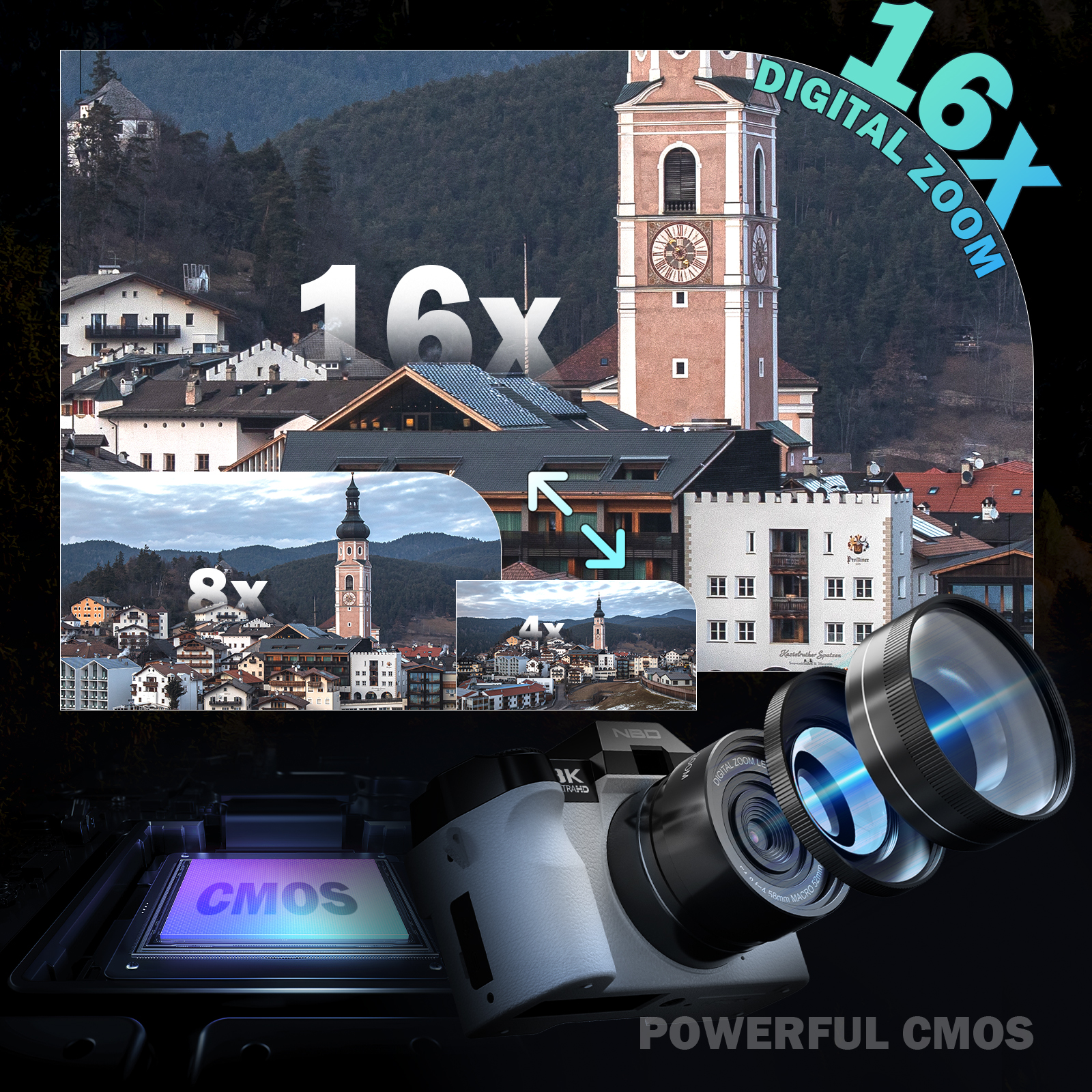 NBD 8K Vlog Camera 64MP Digita - Electronics Gadgets For Home recensione e prezzo
